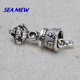 Antique Silver Vajra Bell Charms Spacer Beads DIY Jewelry Making