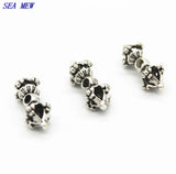 Antique Silver Vajra Bell Charms Spacer Beads DIY Jewelry Making
