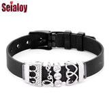 Stainless Steel Mesh Bracelets Crown Love Charm Bangle