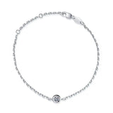 Real Moissanite Lucky Bubble Bracelet for Women Girl