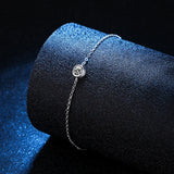 Real Moissanite Lucky Bubble Bracelet for Women Girl