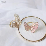 SENYU Butterfly Zirconia Ring Women Jewelry