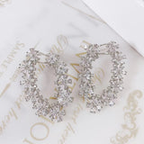 SENYU Flower Cluster Earrings Colorful CZ Women's Party Earring