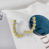 SENYU Flower Cuff Earring CZ Angel Wing Ear Sweep Wrap Cuff Earrings