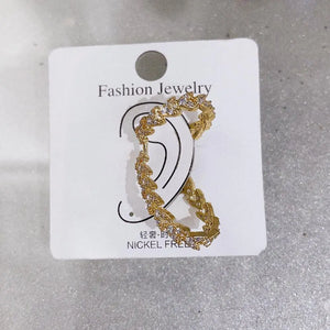 SENYU Women CZ Zirconia Ear Cuff Earring Plating Earrings
