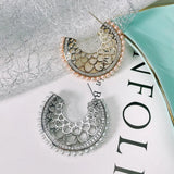 SENYU Pearl Hoop Earrings Zirconia Micro-inlay Women Jewelry