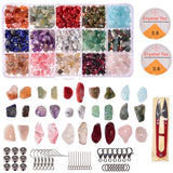 Irregular Chips Stone Beads Kit Natural Gemstone Spacer Seed Beads