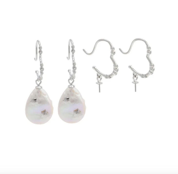 SFE2 Freshwater Pearl Stud Earrings for Women