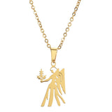 SFN2 Stainless Steel Necklace Women Statement Necklace Mother's Gift