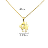 SFN2 Stainless Steel Necklace Women Statement Necklace Mother's Gift