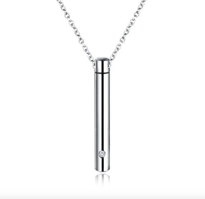 SFN4 Steel Fast Chain Shell Long Pendant Necklace