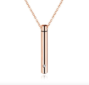 SFN4 Steel Fast Chain Shell Long Pendant Necklace