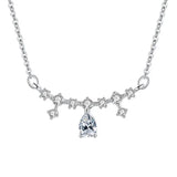 SFN6 Butterfly Pendant Necklace Female Crystal Jewelry