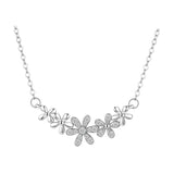 SFN6 Crystal Zircon Cross Pendant Necklace for Women Girl