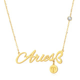 SFN7 Stainless Steel Name Necklace Choker Pendant Gift