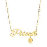 SFN7 Stainless Steel Name Necklace Choker Pendant Gift