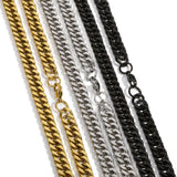 SGMAN Double Mill Chain Necklace Stainless Steel Jewelry Gift