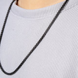 SGMAN Square Pearl Necklace Real Plating Stainless Steel Chain