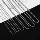 SGMAN Square Pearl Necklace Real Plating Stainless Steel Chain