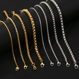SGMAN Stainless Steel Box Chain Bracelet for Men Women Hip Hop Party Jewelry