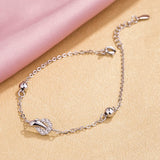 S925 Sterling Silver Dolphin Pendant Bracelet for Girls
