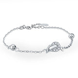 S925 Sterling Silver Dolphin Pendant Bracelet for Girls