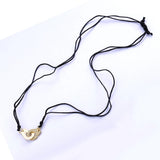 925 Sterling Silver Handcuffs Pendant Necklace Rope Adjustable