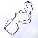 925 Sterling Silver Handcuffs Pendant Necklace Rope Adjustable