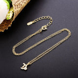 925 Silver Zodiac Pendant Choker with Crystal - Choose Your Sign