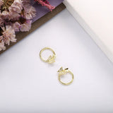 925 Silver Huggie Earrings Butterfly Cartilage Hoops