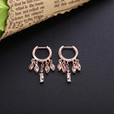 925 Silver Crystal Water Drop Earrings Wedding Jewelry Zircon CZ Piercing