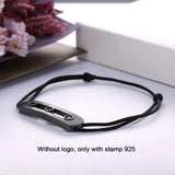 925 Silver String Bracelet Zircon Jewelry