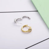 925 Sterling Silver Hoop Huggie Earrings Femme Jewelry Making Piercing Man