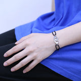 925 Sterling Silver Handcuffs Rope Chain Bracelets