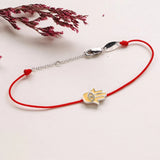925 Silver Evil Eye Bracelet, Red String Protection
