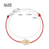 925 Silver Evil Eye Bracelet, Red String Protection