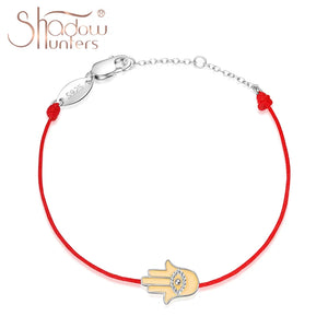 925 Silver Evil Eye Bracelet, Red String Protection