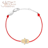 925 Silver Evil Eye Bracelet, Red String Protection