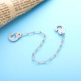 925 Sterling Silver Handcuffs Link Bracelet for Men & Women