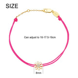 Hot Pink Jewelry Sun Flower Chain Bracelets