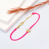 Hot Pink Jewelry Sun Flower Chain Bracelets