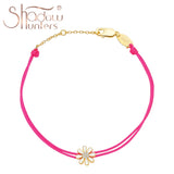 Hot Pink Jewelry Sun Flower Chain Bracelets
