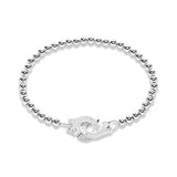 925 Silver Bracelet Handcuff Clasp Zircon High Women Ball Chain Jewelry Menottes