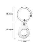 925 Silver Handcuff Keychain Decorative Hangings Menottes