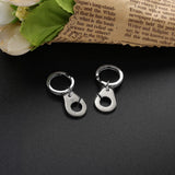 925 Silver Handcuff Keychain Decorative Hangings Menottes