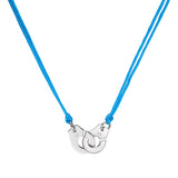 925 Silver Handcuffs Charms Necklace Rope Adjustable Length Europe Jewelry