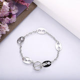 925 Silver Coffee Bean Bracelet Nautical Link
