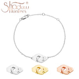925 Sterling Silver Women's Handcuff Thin Chain Bracelet