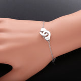 925 Sterling Silver Women's Handcuff Thin Chain Bracelet