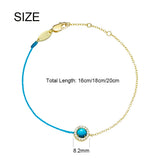 925 Silver Turquoise Bracelet Half Chain Natural Stone Jewelry